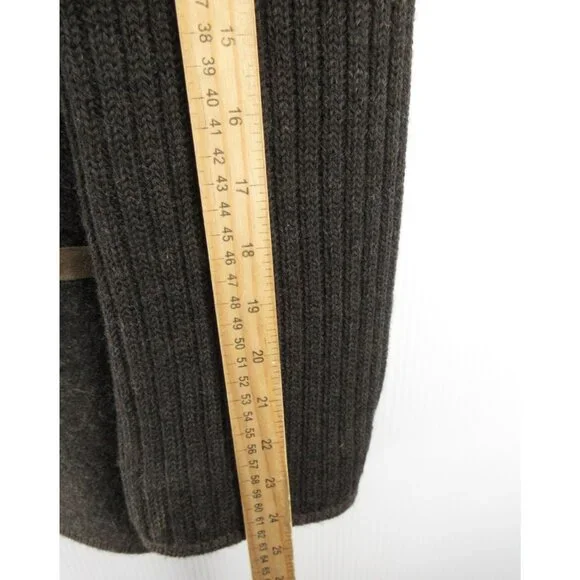 VGT Steinbock Jacket 42 Virgin Wool Leather Loden Austrian Sweater